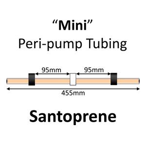 Mini Peri-Pump Tubing, Santoprene, 3-Stop, 3.18mm, Black-White-Black 12/pk [22-1630] LARGE