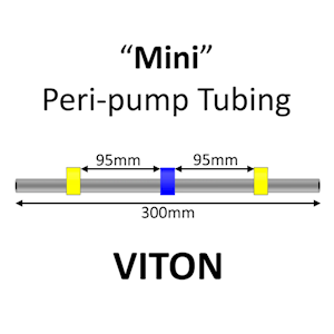 Mini Peri-Pump Tubing, VITON, 3-Stop, 1.52mm, Yellow-Blue-Yellow 12/pk [22-1722] LARGE