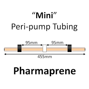 Mini Peri-Pump Tubing, Pharmaprene, 3-Stop, 3.18mm, Black-White-Black 12/pk [22-1830] LARGE