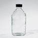 6oz glass flint prescription bottle with black phenolic cap. 48/case [50-11203] THUMBNAIL