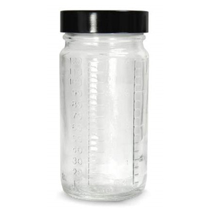 4oz Clear Graduated Round Bottles with Cap - Case of 144 [50-11206] MAIN