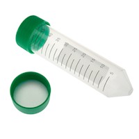 50mL  Polypropylene, Conical Bottom, Graduated, Sterile w/ GREEN Sure Cap- 300/case [50-6017] MAIN