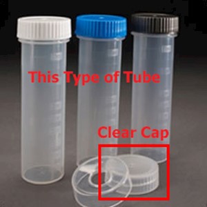 50mL Digestion Vessel, Flat Bottom, Graduated, w. NATURAL Cap, PP-CO,  500/Pkg [50-8002] MAIN