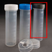 50mL Digestion Vessel, Flat Bottom, Graduated, w. GREY Cap, PP-CO,  500/Pkg [50-8004] THUMBNAIL