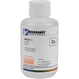 1,000 ppm Cs in HNO3 Acid [30-AACS1] LARGE