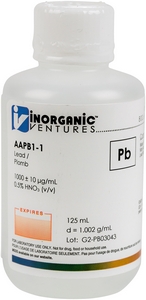 1,000 ppm Pb in HNO3 Acid [30-AAPB1] MAIN