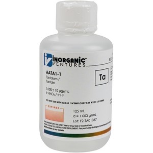 1,000 ppm Ta in HNO3 Acid, 125mL [30-AATA1] LARGE