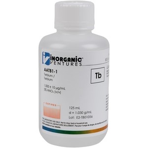 1,000 ppm Tb in HNO3 Acid [30-AATB1] LARGE