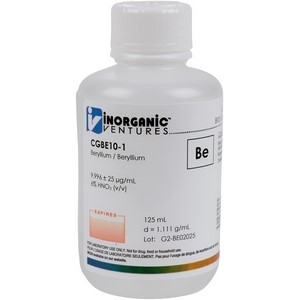 10,000 µg/mL Beryllium [30-CGBE10] LARGE