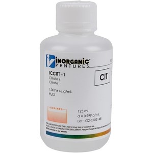 1000 ppm Citrate in Water for IC [37-ICCIT1] LARGE
