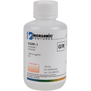 1000 ppm Glutarate in Water for IC,125mL [37-ICGTR1-125mL] LARGE