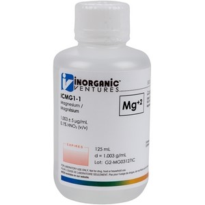 1000 ppm Magnesium in dilute Nitric Acid  for IC [37-ICMG1] LARGE