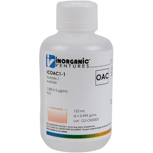 1000 ppm Acetate in Water for IC [37-ICOAC1] LARGE