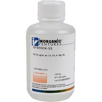 500 ppm 5 Major Element ICP Calibration/Quality Control Standard [31-IV-STOCK-33] MAIN