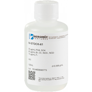 7 Anion IC Calibration/Quality Control Standard A [37-IV-STOCK-61] LARGE