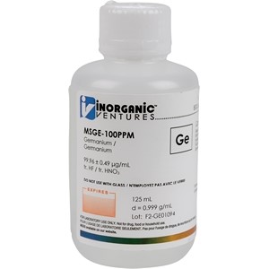 100 µg/mL Germanium in Water (tr. HNO3, tr. HF) [30-MSGE-100PPM] LARGE
