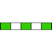 Three Stop, PVC, 1.85mm, Green-Green-Green 12/pk [21-1125] THUMBNAIL