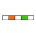 MP2 Two Stop, Santoprene,  0.38mm, Orange-Green 12/pk [20-2608] THUMBNAIL