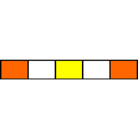 Three Stop, Pharmaprene, 0.51mm, Orange-Yellow-Orange 12/pk [21-1810] MAIN