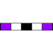 Three Stop, PVC, 2.29mm, Purple-Black-Purple 12/pk [21-1127] THUMBNAIL