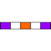 Three Stop, PVC, 2.54mm, Purple-Orange-Purple 12/pk [21-1128] THUMBNAIL