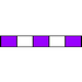 Three Stop, PVC, 2.06mm, Purple-Purple-Purple 12/pk [21-1126] THUMBNAIL
