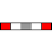 Three Stop, PVC, 1.22mm, Red-Grey-Red 12/pk [21-1119] THUMBNAIL