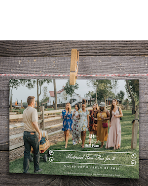 Historical Tour Gift Certificate LARGE