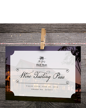 Wine Tasting Gift Certificate LARGE