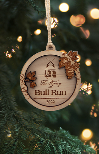 Bull Run Logo Ornament LARGE