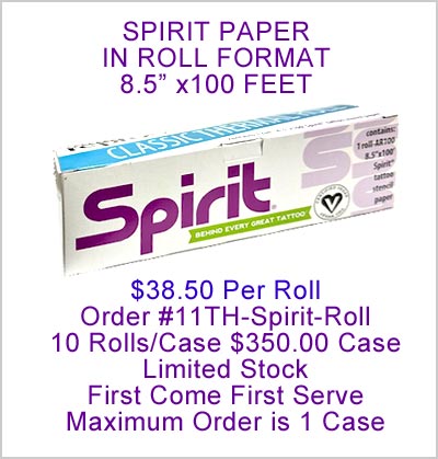 11TH ROLLS -Stencil Spirit Thermal Paper MAIN