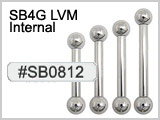 SB0812, 4 Gauge Barbells High Polish THUMBNAIL