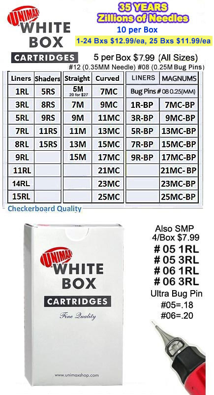 White Box Cartridges -ALL MAIN