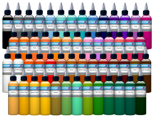 Intenze 54 Color Tattoo Ink Set