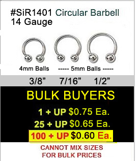 SiR1401, 14G Circular Barbell MAIN