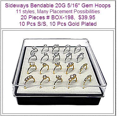 BOX198, Display Box Bendable Gem Hoops MAIN