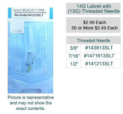 Pre-Pack Labret with Threaded Needle MAIN