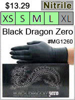 MG1260, Black Zero Nitrile Gloves THUMBNAIL