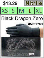 MG1260, Black Zero Nitrile Gloves THUMBNAIL