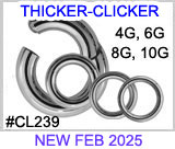 CL239  316L Thicker Clickers THUMBNAIL
