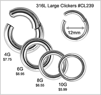 CL239  316L Thicker Clickers MAIN