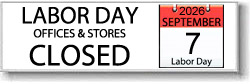 Closed Labor Day