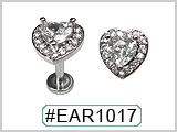 EAR1017 Gem Heart Labret THUMBNAIL