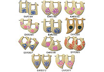Wood Carved Bali Earring Pairs THUMBNAIL