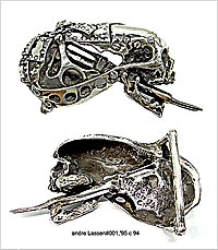 Skull Tattoo Machine Belt Buckle HR GIGER THUMBNAIL