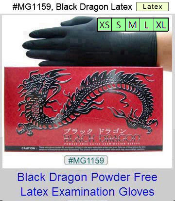 black dragon latex gloves