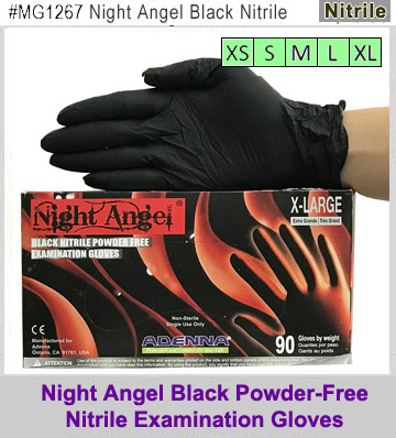 MG1267, Night Angel Black Nitrile Gloves MAIN