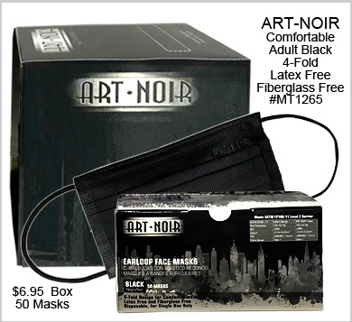 MT1265 Art-Noir Black Face Masks MAIN