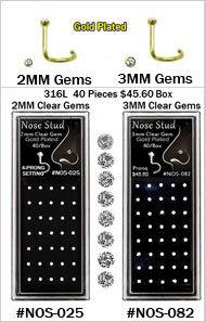 NOS-025 NOS-082  Clear Gem GP Screw Back THUMBNAIL