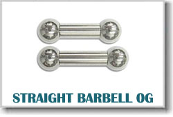 0 Gauge Body Piercing Barbells